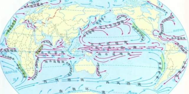 世界洋流分布