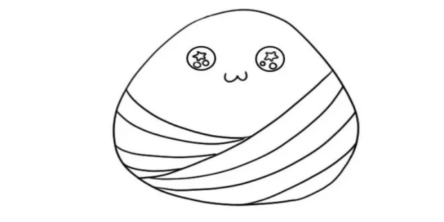 怎样画粽子简笔画