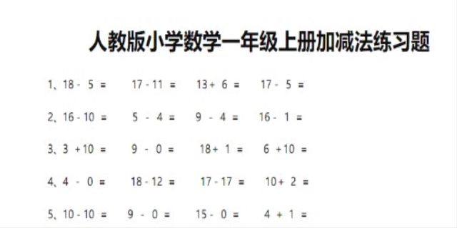 一年级数学必练100道题怎么样