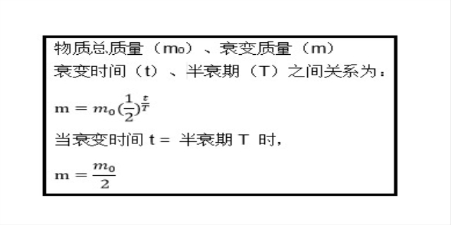 半衰期的计算公式是什么