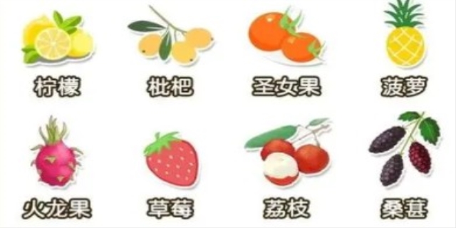 1一12月水果成熟名单